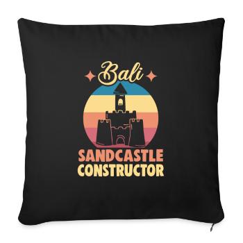 Bali Indonesia beach holiday by the sea - Sofa pillowcase 17,3'' x 17,3'' (45 x 45 cm) - black - Front