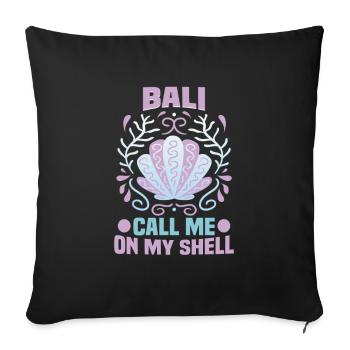 Bali Indonesia beach holiday by the sea - Sofa pillowcase 17,3'' x 17,3'' (45 x 45 cm) - black - Front