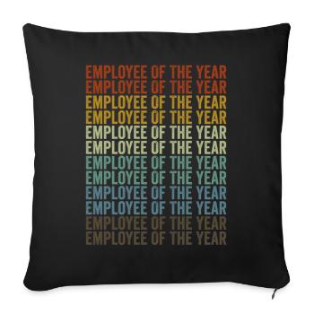 Employee of the Year Employee Recognition Best - Sofa pillowcase 17,3'' x 17,3'' (45 x 45 cm) - black - Front