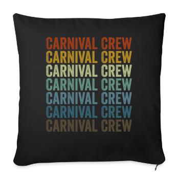 Carnival Crew Circus Carnival Circus Lovers Lust - Housse de coussin décorative 45 x 45 cm - noir - Devant