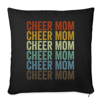 Vive Maman - Housse de coussin décorative 45 x 45 cm - noir - Devant