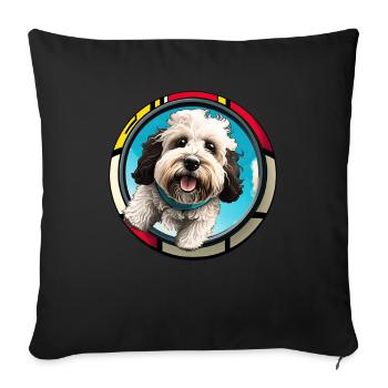 Dog saying Havanese design for dog lovers - Sofa pillowcase 17,3'' x 17,3'' (45 x 45 cm) - black - Front