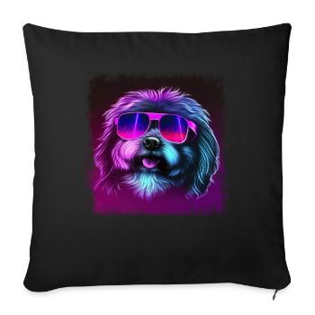 Dog saying Havanese design for dog lovers - Sofa pillowcase 17,3'' x 17,3'' (45 x 45 cm) - black - Front