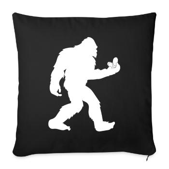 Garlic Garlic Bread Food Gift - Sofa pillowcase 17,3'' x 17,3'' (45 x 45 cm) - black - Front