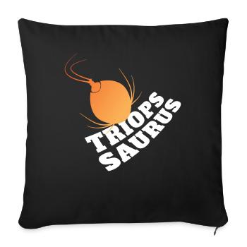 Triops saurus Écrevisses préhistoriques - Housse de coussin décorative 45 x 45 cm - noir - Devant