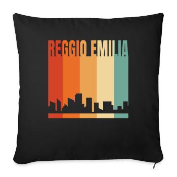 Reggio Emilia - Sofa pillowcase 17,3'' x 17,3'' (45 x 45 cm) - black - Front