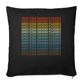 Döner Kebab Unknown Delights Persian Food Li - Sofa pillowcase 17,3'' x 17,3'' (45 x 45 cm) - black - Front
