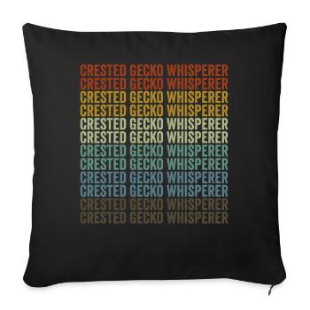 Haubengeckoflüsterer Haubengecko Crestie - Housse de coussin décorative 45 x 45 cm - noir - Devant