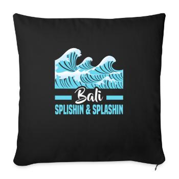 Bali Indonesia beach holiday by the sea - Sofa pillowcase 17,3'' x 17,3'' (45 x 45 cm) - black - Front