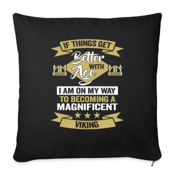 Vikings and Teutons Birthday Celts Fan - Sofa pillowcase 17,3'' x 17,3'' (45 x 45 cm) - black - Front