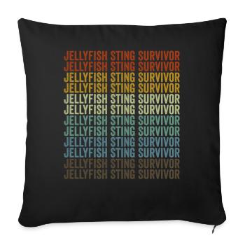Quallenstich Survivor Quallenstich Survivor - Sofakissenbezug 45 x 45 cm - Schwarz - Vorne