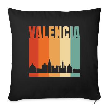 Valencia - Sofa pillowcase 17,3'' x 17,3'' (45 x 45 cm) - black - Front