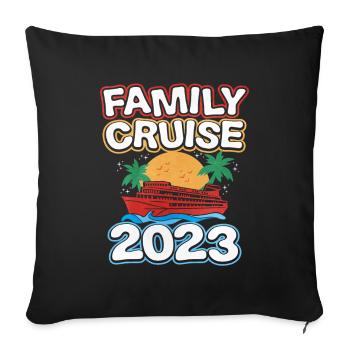 Cruise - Sofa pillowcase 17,3'' x 17,3'' (45 x 45 cm) - black - Front
