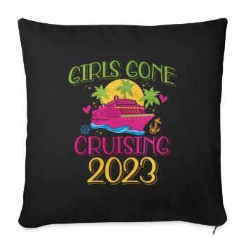 Cruise - Sofa pillowcase 17,3'' x 17,3'' (45 x 45 cm) - black - Front