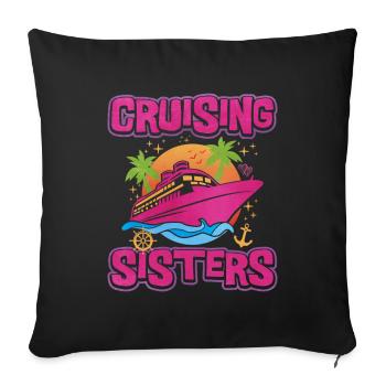 Cruise - Sofa pillowcase 17,3'' x 17,3'' (45 x 45 cm) - black - Front