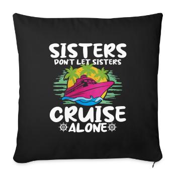 Cruise - Sofa pillowcase 17,3'' x 17,3'' (45 x 45 cm) - black - Front
