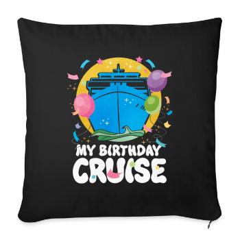 Cruise - Sofa pillowcase 17,3'' x 17,3'' (45 x 45 cm) - black - Front