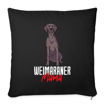 Weimaraner - Sofa pillowcase 17,3'' x 17,3'' (45 x 45 cm) - black - Front