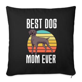 Weimaraner - Sofa pillowcase 17,3'' x 17,3'' (45 x 45 cm) - black - Front