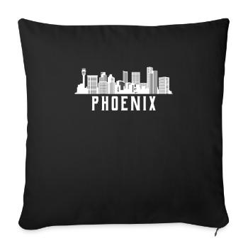 Phoenix Skyline - Sofakissenbezug 45 x 45 cm - Schwarz - Vorne
