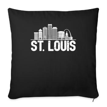 Horizon de Saint-Louis - Housse de coussin décorative 45 x 45 cm - noir - Devant