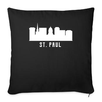 Horizon de St Paul - Housse de coussin décorative 45 x 45 cm - noir - Devant