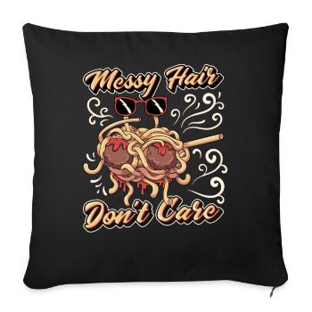 Dab Flying Spaghetti Monster - Housse de coussin décorative 45 x 45 cm - noir - Devant