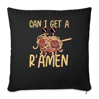 Dab Flying Spaghetti Monster - Housse de coussin décorative 45 x 45 cm - noir - Devant