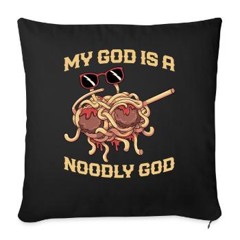 Dab Flying Spaghetti Monster - Sofa pillowcase 17,3'' x 17,3'' (45 x 45 cm) - black - Front
