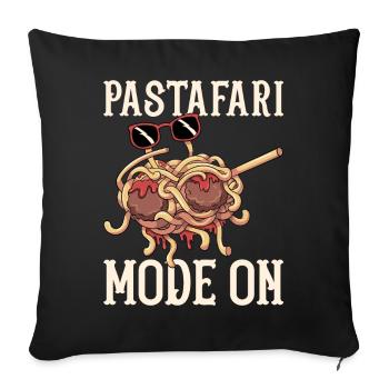 Dabbing Flying Spaghetti Monsters Pastafarian - Sofa pillowcase 17,3'' x 17,3'' (45 x 45 cm) - black - Front
