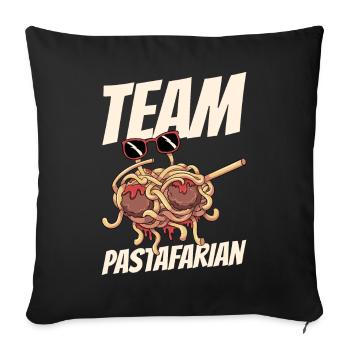 Dab Flying Spaghetti Monster - Housse de coussin décorative 45 x 45 cm - noir - Devant