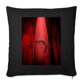 Cryptidcore Aesthetic UFO Alien Abduction - Sofakissenbezug 45 x 45 cm - Schwarz - Vorne