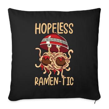 Dab Flying Spaghetti Monster - Housse de coussin décorative 45 x 45 cm - noir - Devant