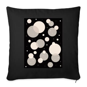 Angura Kei Motif esthétique japonais foncé - Housse de coussin décorative 45 x 45 cm - noir - Devant