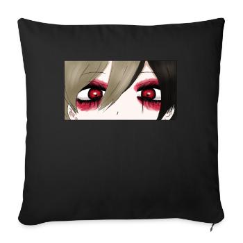 Angura Kei Sombre Japonais Esthétique Gothique - Housse de coussin décorative 45 x 45 cm - noir - Devant