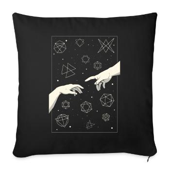 Angura Kei Dark Japanese Aesthetic - Sofa pillowcase 17,3'' x 17,3'' (45 x 45 cm) - black - Front