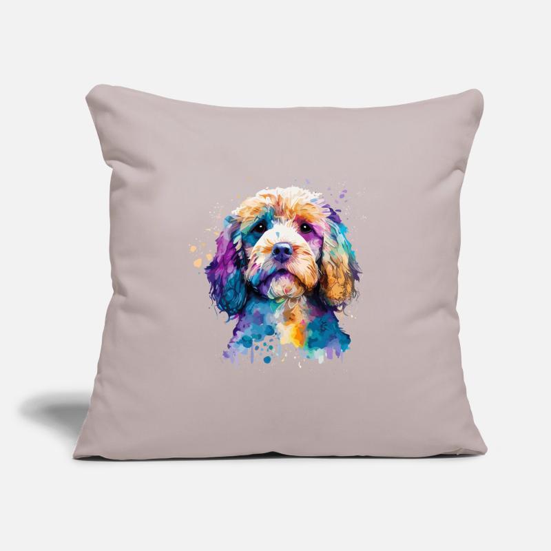 Cockapoo for dog lovers Spoodle Sofa pillowcase 17,3'' x 17,3'' (45 x 45 cm)