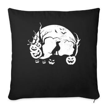 Weimaraner - Sofa pillowcase 17,3'' x 17,3'' (45 x 45 cm) - black - Front