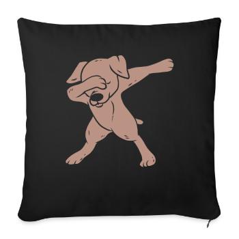 Weimaraner - Sofa pillowcase 17,3'' x 17,3'' (45 x 45 cm) - black - Front