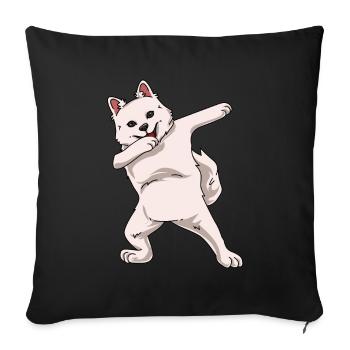 Esquimau d’Amérique - Housse de coussin décorative 45 x 45 cm - noir - Devant