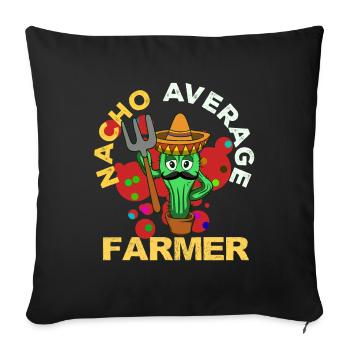 Cinco De Mayo Farmer - Sofakissenbezug 45 x 45 cm - Schwarz - Vorne