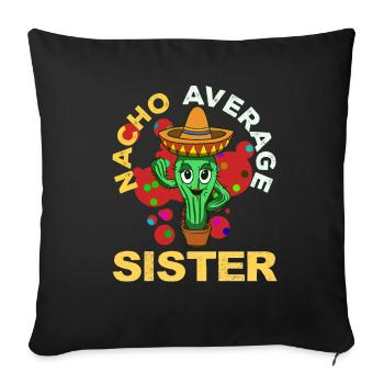 Cinco De Mayo Schwester - Sofakissenbezug 45 x 45 cm - Schwarz - Vorne
