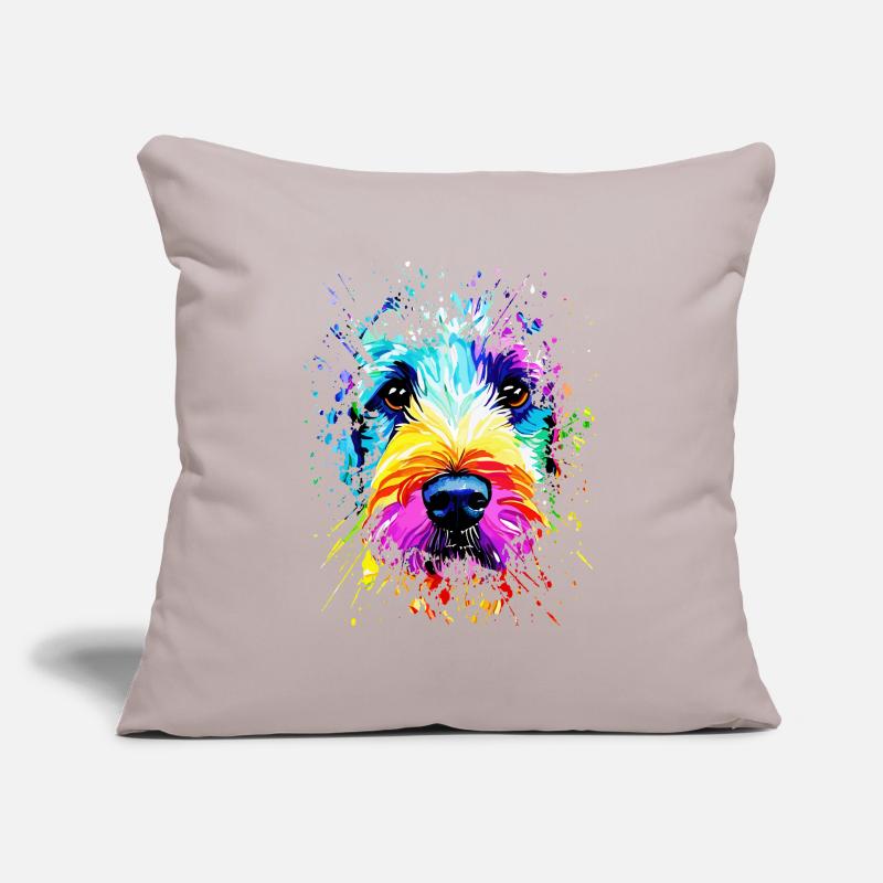 Cockapoo pour les amoureux des chiens Spoodle Housse de coussin décorative 45 x 45 cm