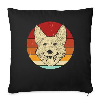 Bouvier australien - Housse de coussin décorative 45 x 45 cm - noir - Devant
