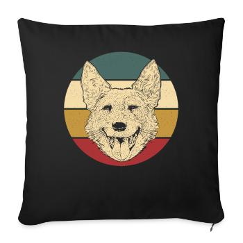Australian Cattle Dog - Sofa pillowcase 17,3'' x 17,3'' (45 x 45 cm) - black - Front