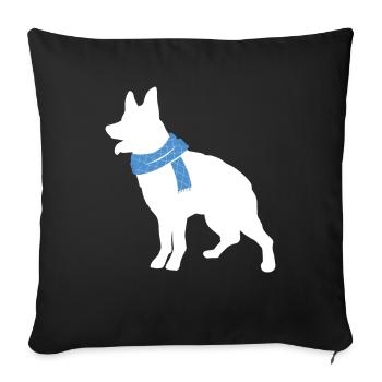 Bouvier australien - Housse de coussin décorative 45 x 45 cm - noir - Devant