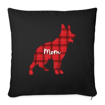 Australian Cattle Dog - Sofa pillowcase 17,3'' x 17,3'' (45 x 45 cm) - black - Front
