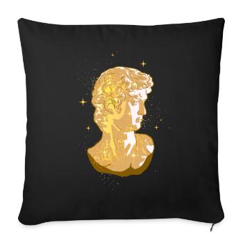Boujee Aesthetic David Statue Bougie - Sofa pillowcase 17,3'' x 17,3'' (45 x 45 cm) - black - Front