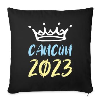 Cancun 2023 - Sofakissenbezug 45 x 45 cm - Schwarz - Vorne