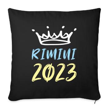 Rimini 2023 - Housse de coussin décorative 45 x 45 cm - noir - Devant